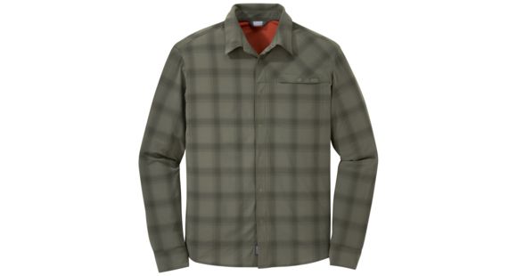 Outdoor Research Astroman Long Sleeve Sun Shirt, Men's, Fatigue, S, 242850-fatigue-S
