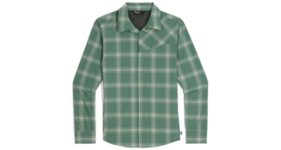 Outdoor Research Astroman Long Sleeve Sun Shirt - Men's, Balsam Plaid, Extra Large, 2822792708009