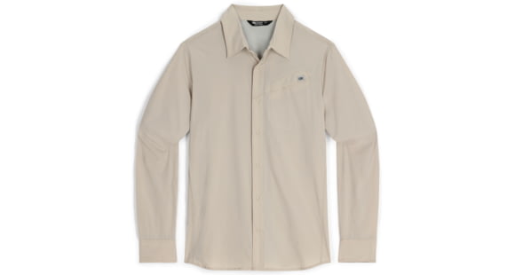 Outdoor Research Astroman Long Sleeve Sun Shirt - Mens, Dark Sand, Medium, 2822792287007