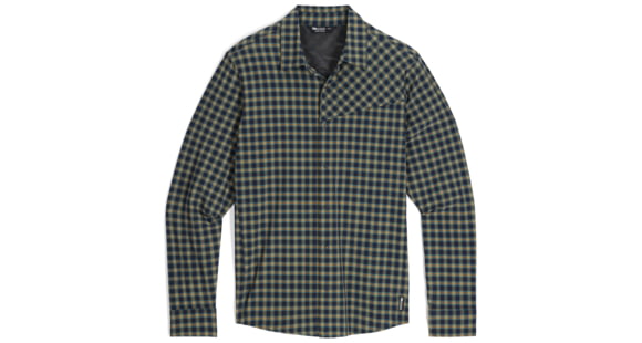 Outdoor Research Astroman Long Sleeve Sun Shirt - Men's, Gold Nebula Plaid, Extra Large, 2822792912009