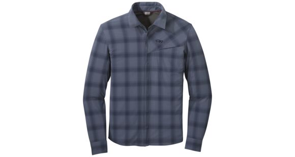 Outdoor Research Astroman Long Sleeve Sun Shirt - Men's, Steel Blue, 2XL, 2692231421010