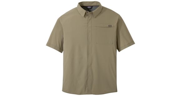 Outdoor Research Astroman Short Sleeve Sun Shirt, Men's, Cafe, S, 242849-cafe-S