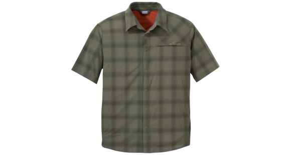 Outdoor Research Astroman Short Sleeve Sun Shirt, Men's, Fatigue, L, 242849-fatigue-L