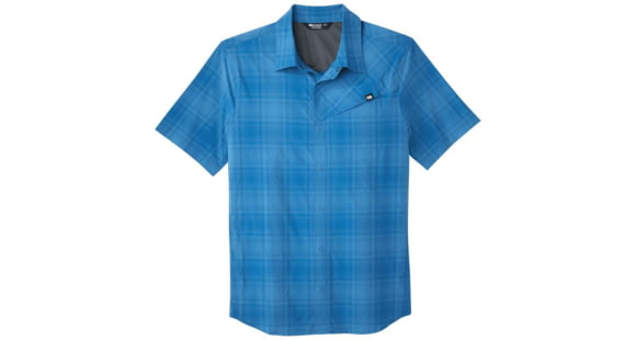 Outdoor Research Astroman Short Sleeve Sun Shirt - Men's, Cascade Plaid, 2XL, 2822781870010