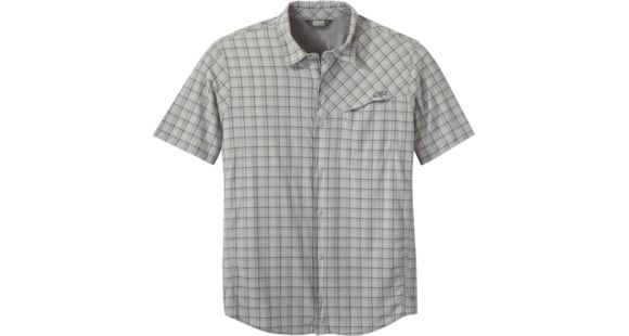 Outdoor Research Astroman Short Sleeve Sun Shirt - Men's, Light Pewter, Large, 2744131564008