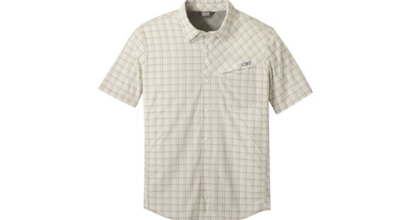 Outdoor Research Astroman Short Sleeve Sun Shirt - Men's, Sand, Large, 2744130910008