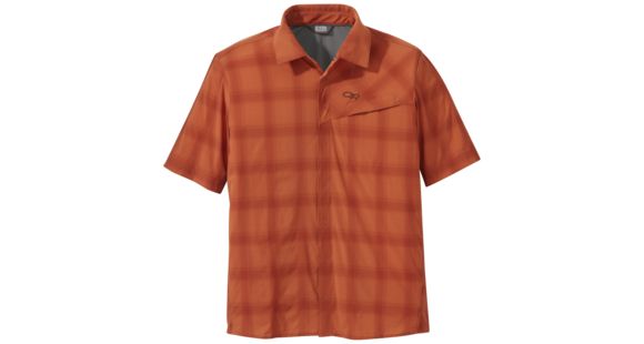 Outdoor Research Astroman Sort Sleeve Sun Shirt - Men's, Burnt Orange, 2XL, 2692240551010