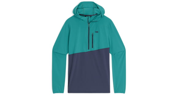 Outdoor Research Astroman Sun Hoodie - Men's, Tropical/Naval Blue, M, 2822822351007