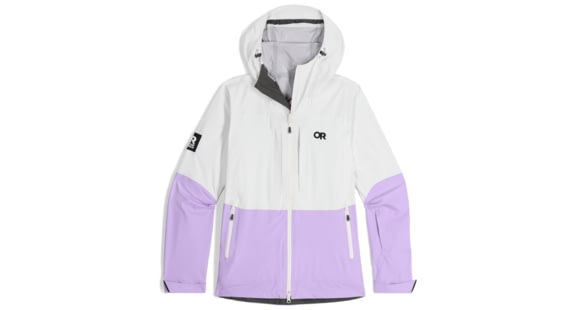 Outdoor Research Carbide Jacket - Women's, Snow/Lavender, Extra Small, 2775812558005