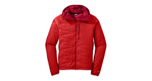 Outdoor Research Cathode Hooded Jacket - Men's-Hot Sauce/Agate-Medium, 343956