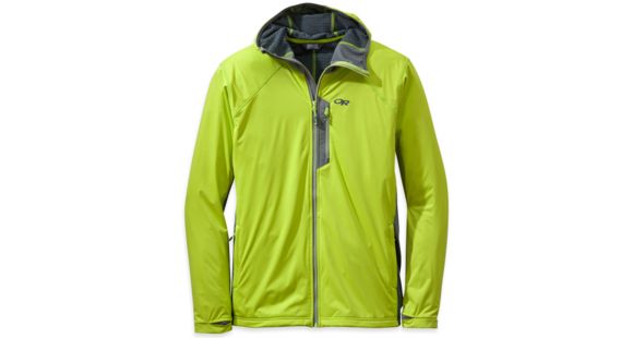 Outdoor Research Centrifuge Hoody - Men's-Lemongrass/Pewter-Large, 727602407333