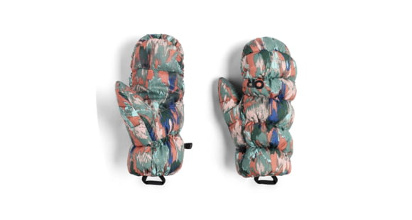 Outdoor Research Coldfront Down Mitts, Cinnamon Print, Large, 3000242527008