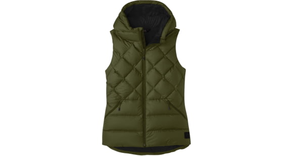 Outdoor Research Coldfront Hooded Down Vest - Women's, Loden, Extra Small, 2832001943005
