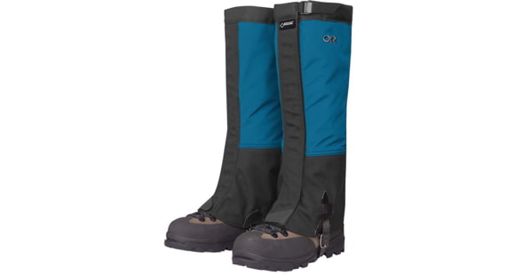 Outdoor Research Crocodile Gaiters - Men's, Cascade/Black, 2XL, 2431182042010