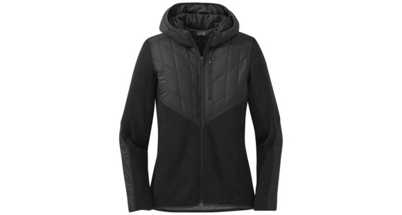 Outdoor Research Cyprus Full Zip Hoody - Women's, Black Heather, Medium, 2714800012007