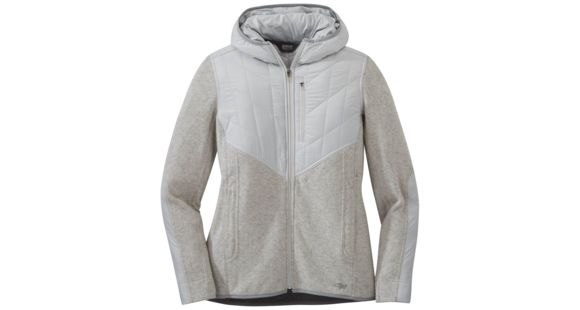 Outdoor Research Cyprus Full Zip Hoody - Women's, Pebble Heather, Medium, 2714801641007