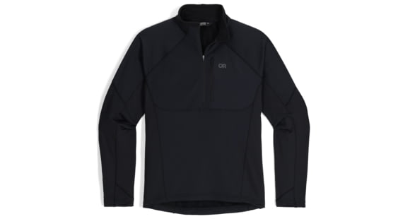 Outdoor Research Deviator Fleece Half Zip - Men's, Black, Extra Large, 3220270001009
