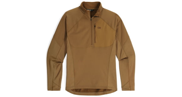 Outdoor Research Deviator Fleece Half Zip - Men's, Coyote, Medium, 3220270014007