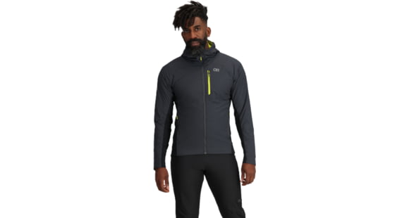 Outdoor Research Deviator Hoodie - Men's, Storm/Black, L, 3004651345008