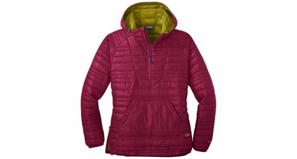 Outdoor Research Down Baja Pullover - Women's, Beet, Small, 2684991585006