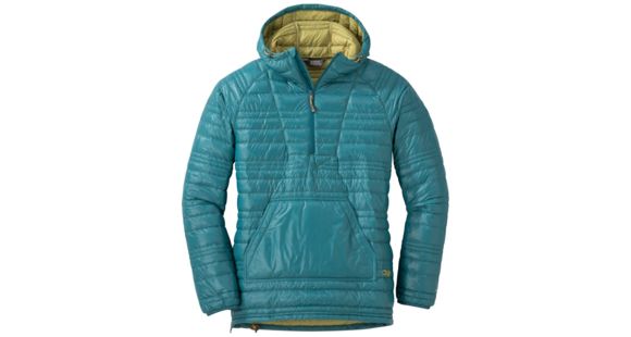 Outdoor Research Down Baja Pullover - Women's, Washed Peacock/Avocado, S, 2684991371006