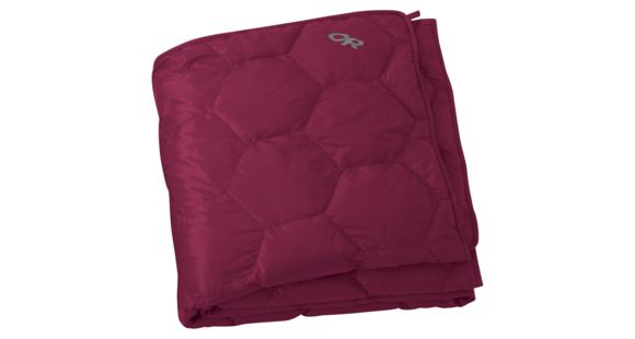 Outdoor Research Down Blanket with Stuff Sack, Raspberry, One Size, 272949-1730222