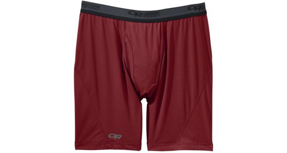 Outdoor Research Echo Boxer Briefs - Mens, Redwood/Hot Sauce, Medium, 365234
