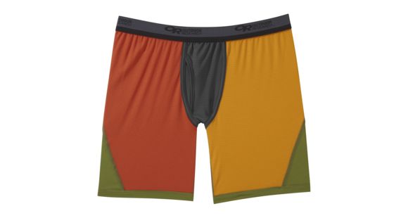 Outdoor Research Echo Boxer Briefs - Mens, Burnt Orange Multi, Extra Large, 2709861533009