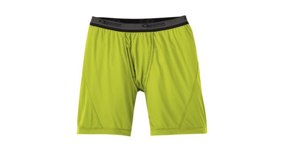 Outdoor Research Echo Boxer Briefs - Mens, Lemongrass/Pewter, Large, 2709861093008