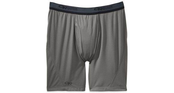 Outdoor Research Echo Boxer Briefs - Mens, Pewter/Charcoal, Extra Large