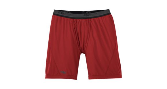Outdoor Research Echo Boxer Briefs - Mens, Tomato/Charcoal, Large, 2709861388008