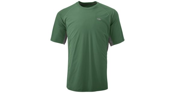 Outdoor Research Echo Duo Tee - Men's, Jungle/Pewter, Small, 2428391389006
