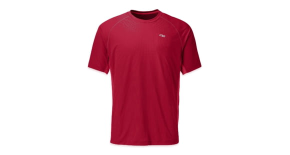 Outdoor Research Echo Duo Tee - Men's-Redwood/Hot Sauce-Large