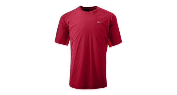 Outdoor Research Echo Duo Tee, T-Shirt - Men's, Redwood/Hot Sauce, Extra Large, 242839-0456009