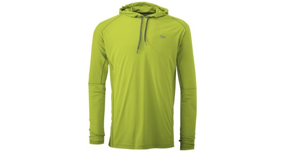 Outdoor Research Echo Hoody, Men's, Lemongrass/Pewter, XS, 244043-lemgr/pt-XS