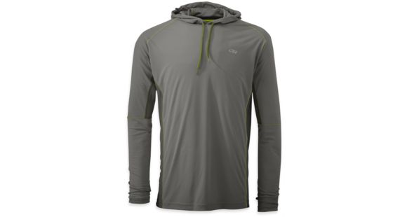 Outdoor Research Echo Hoody - Mens, Pewter/Lemongrass, Medium, 264798