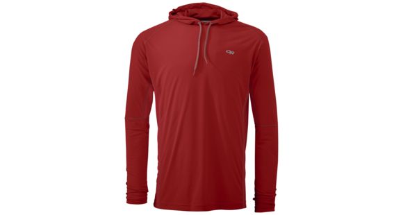 Outdoor Research Echo Hoody - Mens, Tomato/Pewter, Large, 2440431363008