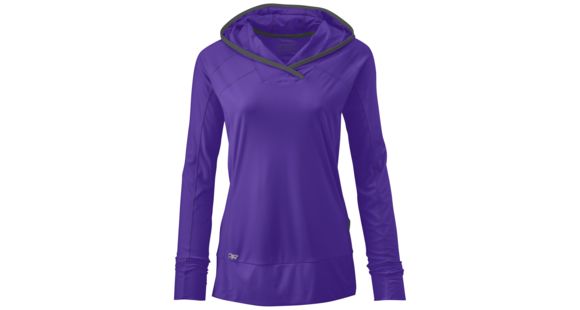 Outdoor Research Echo Hoody, Women's, Purple Rain/Charcoal, L, 243705-prpl rn/chr-L