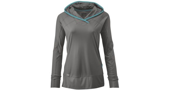 Outdoor Research Echo Hoody - Women's-Pewter/Typhoon-Small, 365621