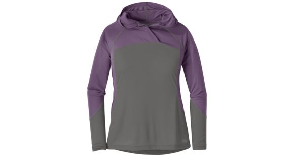 Outdoor Research Echo Hoody - Women's, Pewter/Amethyst, Extra Large, 2681371351009