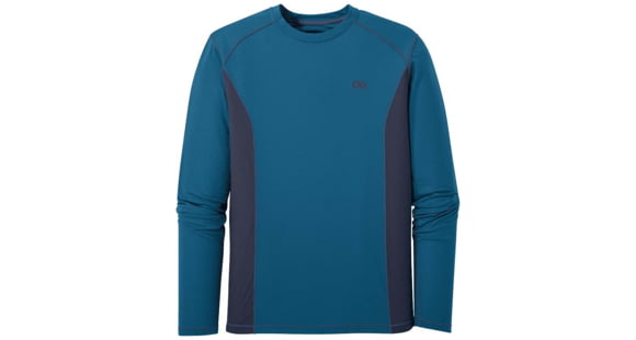 Outdoor Research Echo Long Sleeve Tee - Men's, Cascade/Naval Blue, Extra Large, 2714481957009