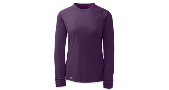 Outdoor Research Echo Long Sleeve Tee - Womens, Elderberry/Ultraviolet, Extra Small, 385202