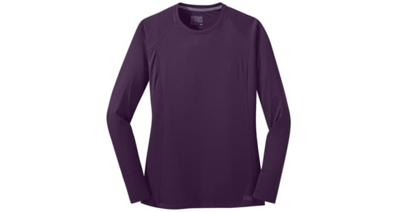 Outdoor Research Echo Long Sleeve Tee - Womens, Blackberry, Extra Small, 2694720325005