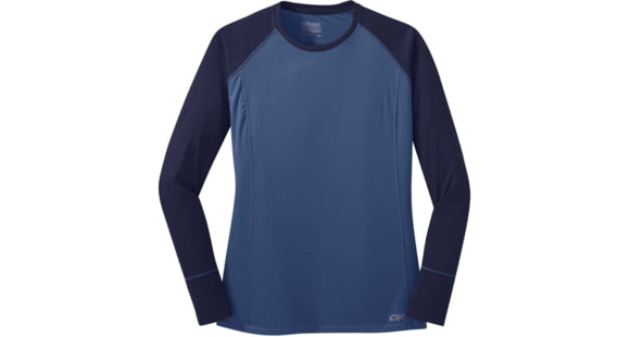 Outdoor Research Echo Long Sleeve Tee - Womens, Chambray/Twilight, Small, 2694721790006