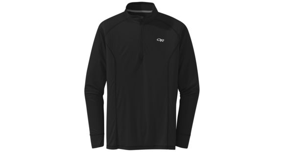 Outdoor Research Echo Qtr Zip - Mens, Black, Extra Large, 2692070001009