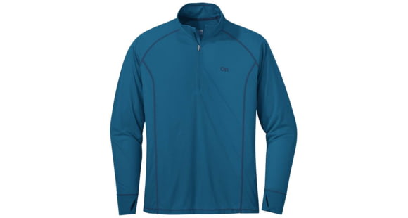 Outdoor Research Echo Quarter Zip - Mens, Cascade, Small, 2692071856006