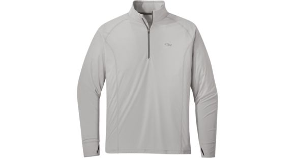 Outdoor Research Echo Quarter Zip - Mens, Pebble, Medium, 2692071569007