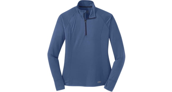 Outdoor Research Echo Quarter Zip - Women's, Chambray, Extra Small, 2714731783005