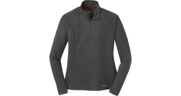 Outdoor Research Echo Quarter Zip - Women's, Pewter, Large, 2714730008008