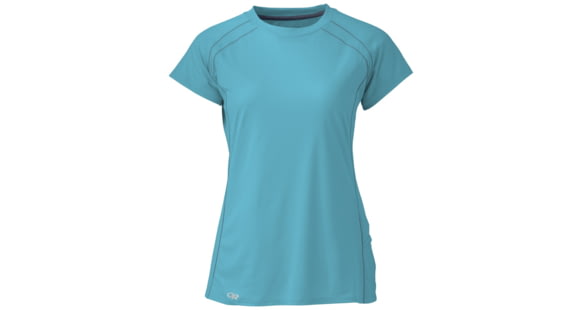 Outdoor Research Echo Short Sleeve Tee - Womens, Typhoon/Night, Medium, 411693